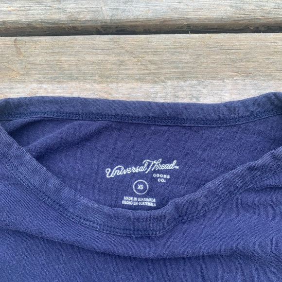 ๐ Universal Thread Navy Knot-Front T-Shirt XS - Picture 5 of 7